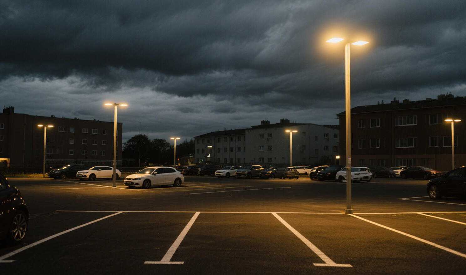 led parking lot light